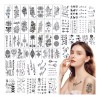 MINI BOXX 60 Tatuajes Tattoo Temporales Falso Letras Flor Brazo