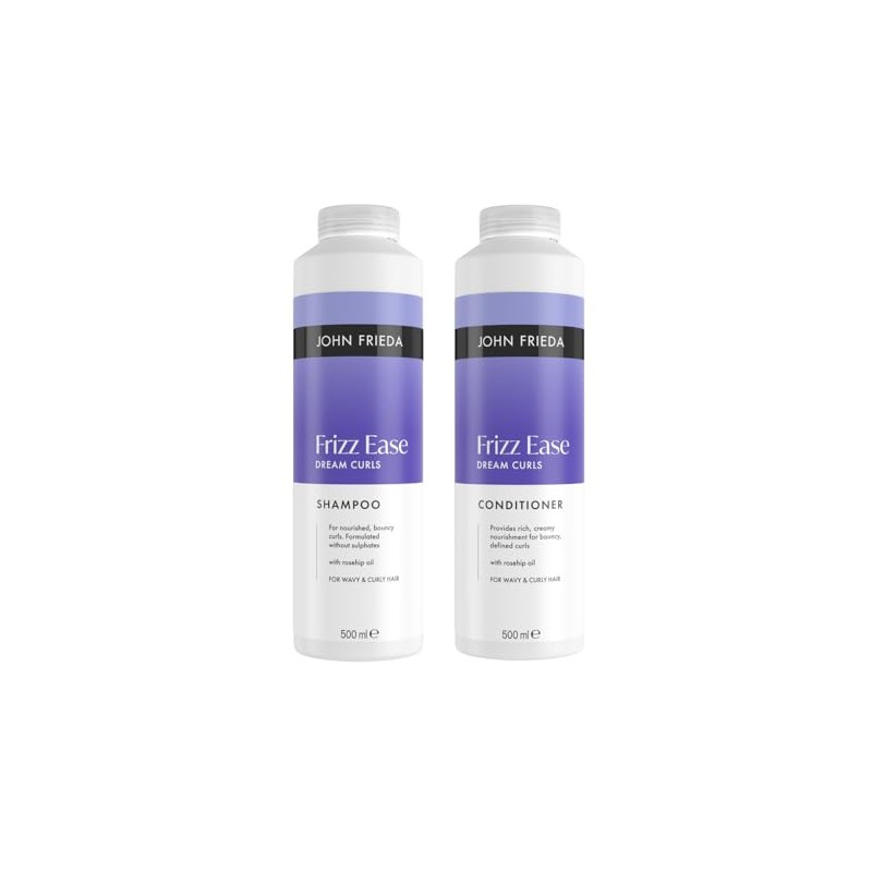 John Frieda Dream Curls Shampoo & Conditioner 500ml x2 |