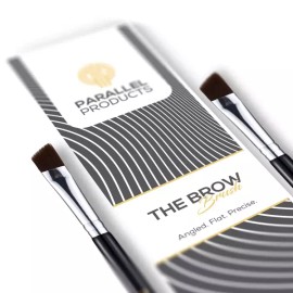 Parallel Products 병렬 제품 - BROW 브러시 (2팩) 파우더 헤나 크림 틴트 메이크업 젤 라미네이션 및 왁스용 프리미엄 앵글 Parallel Product - BROW Brush (2-Pack) for Powder, Henna, Cream Tint Makeup, Gel Lamination, and Wax Premium Angle [Brow Brush]