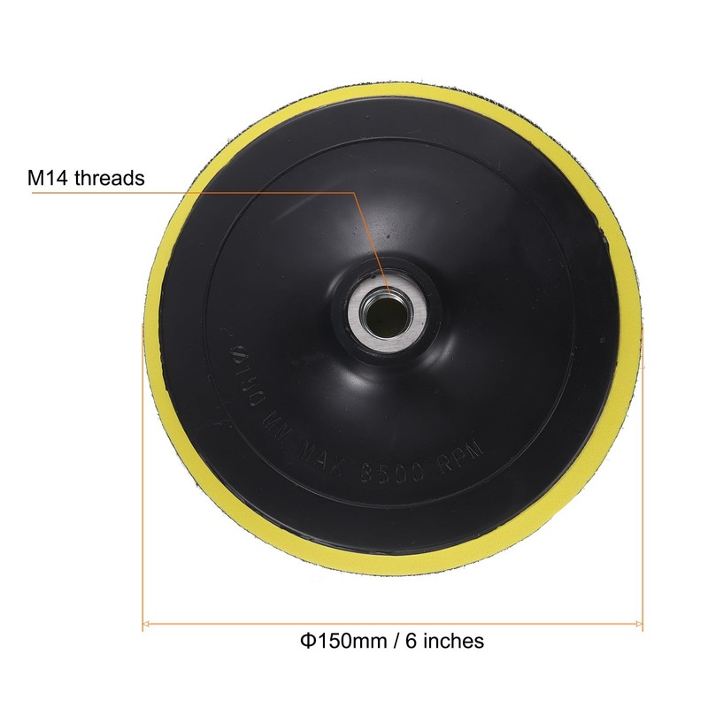 sourcing map 6 Inch Hook and Loop Backing Sanding Pads