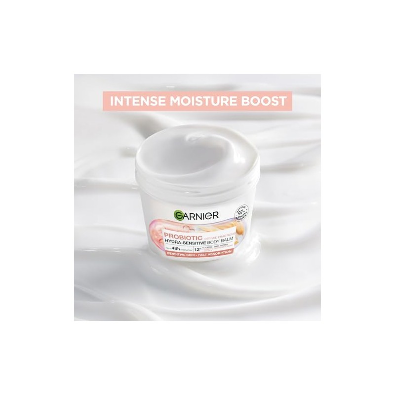 Garnier Body Balm, Probiotic Hydra-Sensitive Body Balm, For Sensitive Skin,