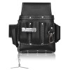 TRUTUCH Black Leather Electrician Tool Pouch with Leather Work Belt