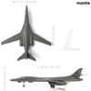 NUOTIE 1/200 B-1B Lancer Strategic Bomber U.S. Airforce Aircraft Model