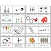 Mingzhe 188pcs Fishing Accessories Kit with Tackle Box Pliers Jig