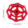 3 Pcs Faucet Handle Gate Valve Red Valve Handwheel Valve