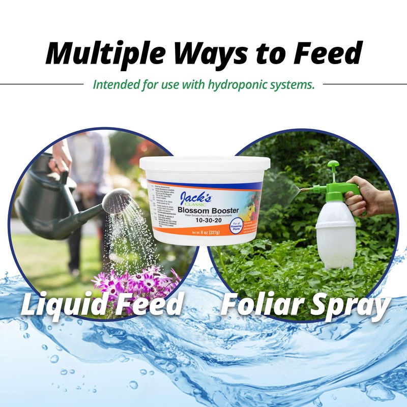 Jack's Classic 10-30-20 Blossom Booster Water-Soluble Fertilizer with Micronutrients for