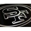 BLVD Silver Engraved San Francisco 49er's Car Tag Diamond Etched