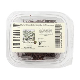Dark Chocolate Spaghetti Curls, OliveNation Dark Chocolate Spaghetti Shavings for Topping & Decoration - 1 lb