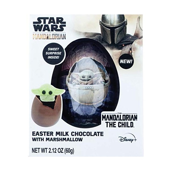 Baby Yoda Star Wars Mandalorian Hot Chocolate Melting Ball with Marshmallow Easter Basket Stuffer, 2.12 Ounces