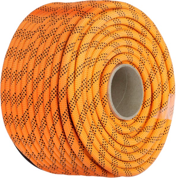 Mophorn 7/16 Inch Double Braid Polyester Rope 200 Feet Nylon Pulling Rope 880LB High Force Polyester Load Sailing Rope for Arborist Gardening Marine (7/16 Inch-200Feet) , Orange