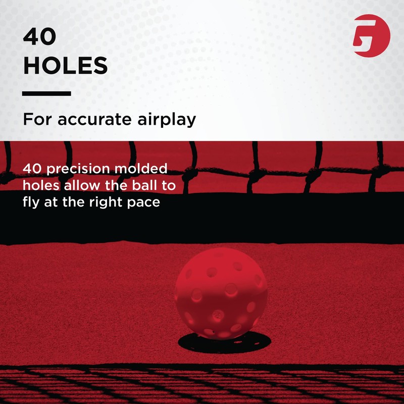 GAMMA Two Tone Recreation Training Outdoor Pickleball 12/Pk