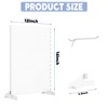WALMANN Metal Tabletop Pegboard Display Standing Pegboards for Craft Shows,