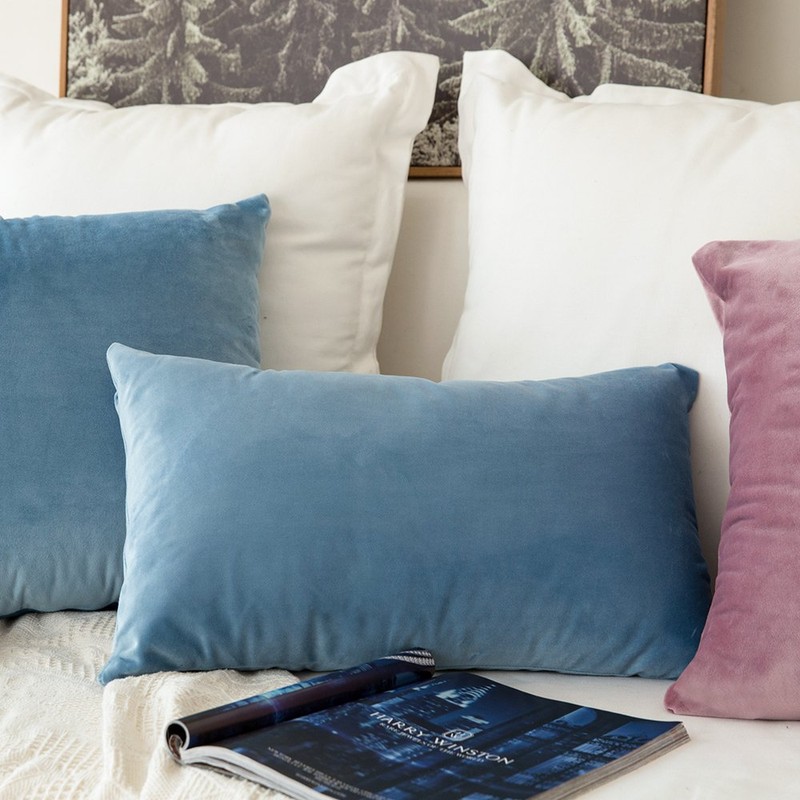 MIULEE Set of 2 Velvet Cushion Covers, 30 x 50