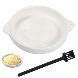 Dokeno Ceramic Grater, Ceramic Ginger Grater with Brush, Garlic Grater, Fruit Grater, Ginger Grater, Spice Grater, Vegetable Grater for Ginger, Garlic, Nutmeg, Celery, Carrots