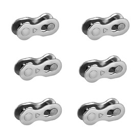 BaraRose Chain Pin Chain Joint Quick Link Bicycle Chain 6 Speed 7 Speed 8 Speed (Silver * 6)