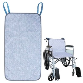 JOONOR Wheelchair Incontinence Pad,Non-Slip Seat & Backrest Pads for Chair Mobility Scooter Absorbent Seat Protector Pads,Vintage Floral Wheelchair Cushions, 19.68 X35.43 Inch,Grey