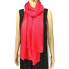 Shanlin Solid Color Silk Feel Long Scarves (Red)