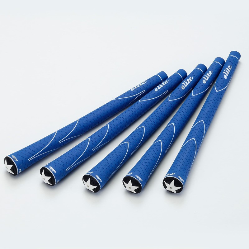 elitegrips (エリートグリップ) ゴルフグリップ N360 RUBBER 5本セット M56 バックライン無 マリンブルー