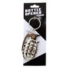 Island Dogs Grenade Bottle Opener Keychain, Silver