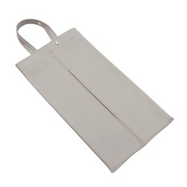 MEOTDEOY Tissue Case, Hanging, Stylish, Car, PU Leather, Tissue Cover, Wall Hanging, Mask, Kitchen Paper, Wipe, Multi-purpose, Case, Gift, Gift (Greige)