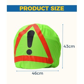 Flaconi 13”x17” Motorcycle Warning Triangle,Warning Triangle,Motorcycle Helmet Cover,Roadside Triangles,Emergency Triangle,Suitable for Motorcycle Accident Prevention Helmet Bag Hazard Area Marking