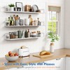 Harwaya White Floating Book Shelves for Wall, 36 Inch Wall