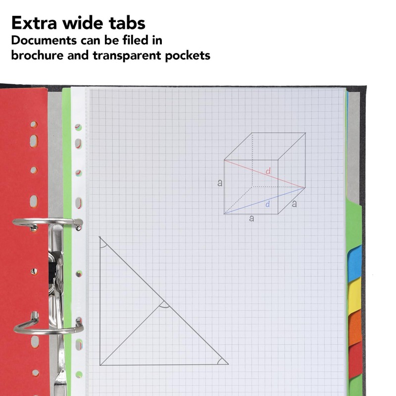 Westcott Folder Register for A4 Plastic Wallets | Extra-Wide Binder