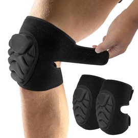 Volleyball Knee Pads for Women & Men, Soft Thick EVA Foam Knee Protector with Non-Slip Straps, Breathable Crash Pads for Dance, Skating, Wrestling, Ga