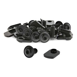 8020, 3320, 15 Series, 5/16-18 x 0.687 Inch Flanged Button Head Socket Cap Screw Bolt (FBHSCS) with Slide-in Economy T-Nut Hardware Combo (25 Pack)