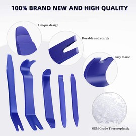 Sarmyarc Auto Trim Removal Tool Kit,6 Pcs Car Trim Removal Tool,Car Panel Door Window Tools Kit,Auto Clip Fastener Remover Pry Tool Set