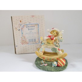 Cherished Teddies 950807 Beth Happy Holidays Deer Friend Rocking Reindeer