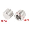 sourcingmap 1/8PT Male Thread Pneumatic Pipe Hex Head Cap Fuel