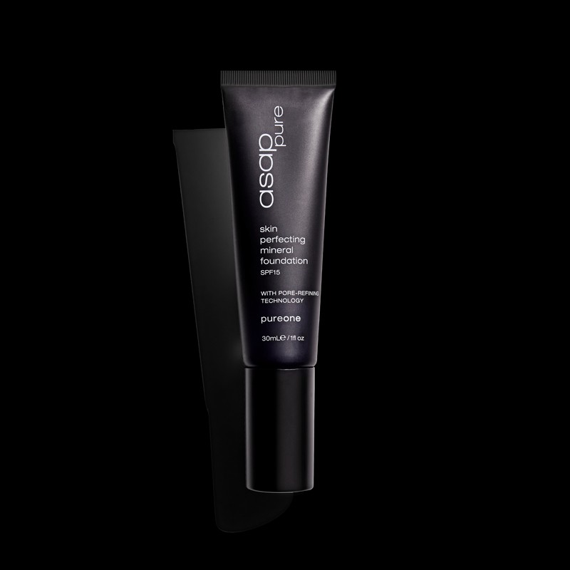asap skin perfecting liquid mineral foundation SPF15 30ml, pure three