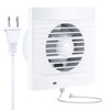 Hose Vary 4 Inch Wall-Mounted Exhaust Fan, Window Bathroom Fan,