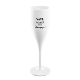 Cheers No. 1 Save Water Drink Champagne Super Glass 100 ml with Print