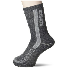 Komine AK-356 Motorcycle Merino Wool Warm Socks, L 9.8 - 10.6 inches (25 - 27 cm), Dark Grey