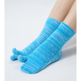 WIOIW Tabi Socks, Women's, 2 Toe Socks, Women's, Cotton, Sports, Casual, Work, School, Cute, Set of 6 Pairs, #A1