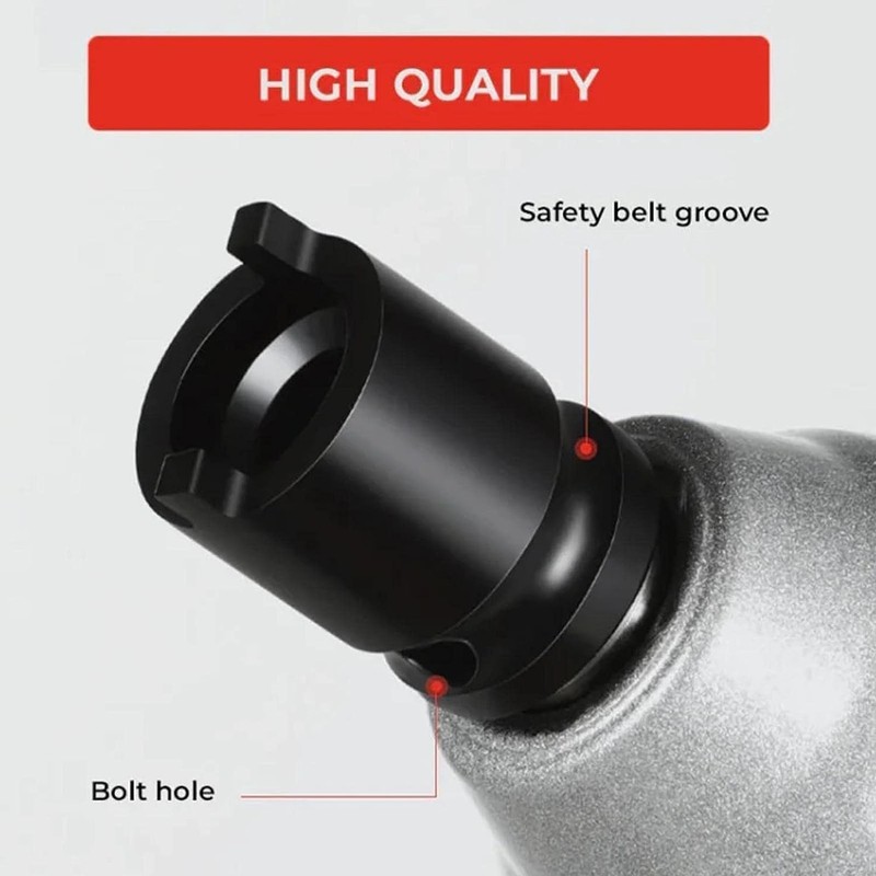 Opemg 1Pc Black Angle Grinder Socket Wrench Forged Socket Pressure