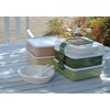 sanko- Plastic Lunch Boxes Family Size Rio Pack L Shape