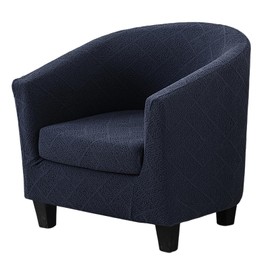 Eco-Ancheng - Funda elástica para silla de club, fundas de silla de barril, fundas de sillón jacquard, fundas de sofá extraíble, protector de muebles para sala de estar, 19