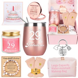 29th Birthday Gifts for Women Her, 29 Year Old Women Birthday Gifts, Happy 29th Birthday Basket Gifts Box for Best Friends Female Daughter Sister Her Girlfriend Coworker Bestie Women Birthday Unique