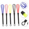 FOMIYES 5-pack Random Plastic Salon Hairdresser Dye Whisk Stirrer for