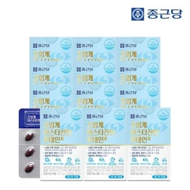 Chong Kun Dang Eye Health Supercritical Astaxanthin Lutein 30 Capsules, 12 Boxes (12 Month Supply) / 종근당 눈건강엔 초임계 아스타잔틴 루테인 30캡슐 12박스(12개월분)