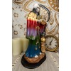 Large 16.75"H Rainbow Holy Death Santa Muerte Holding Scythe Globe