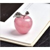 Rose Quartz Apple Crystal Power Stone Interior Red Crystal Object