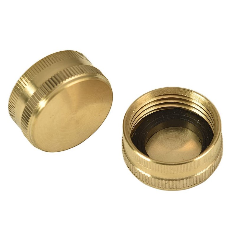 Sanpaint,3/4 Inch Garden Hose End Caps, Female End Cap, Brass