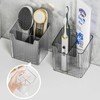 FloralGrace 2-Piece Acrylic Organiser, Clear Makeup Container, Stackable Organiser Baskets