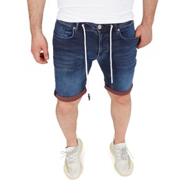 Yazubi Henry Men's Sweat Jeans Shorts, Blue (Peacoat 193920)
