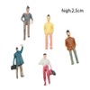 Alnicov 90PCS 1:75 Painted Figures for Model Trains scale sitting