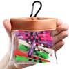 AXKAL Golf Pouch Bag Transparent 1 or 2 Pack with